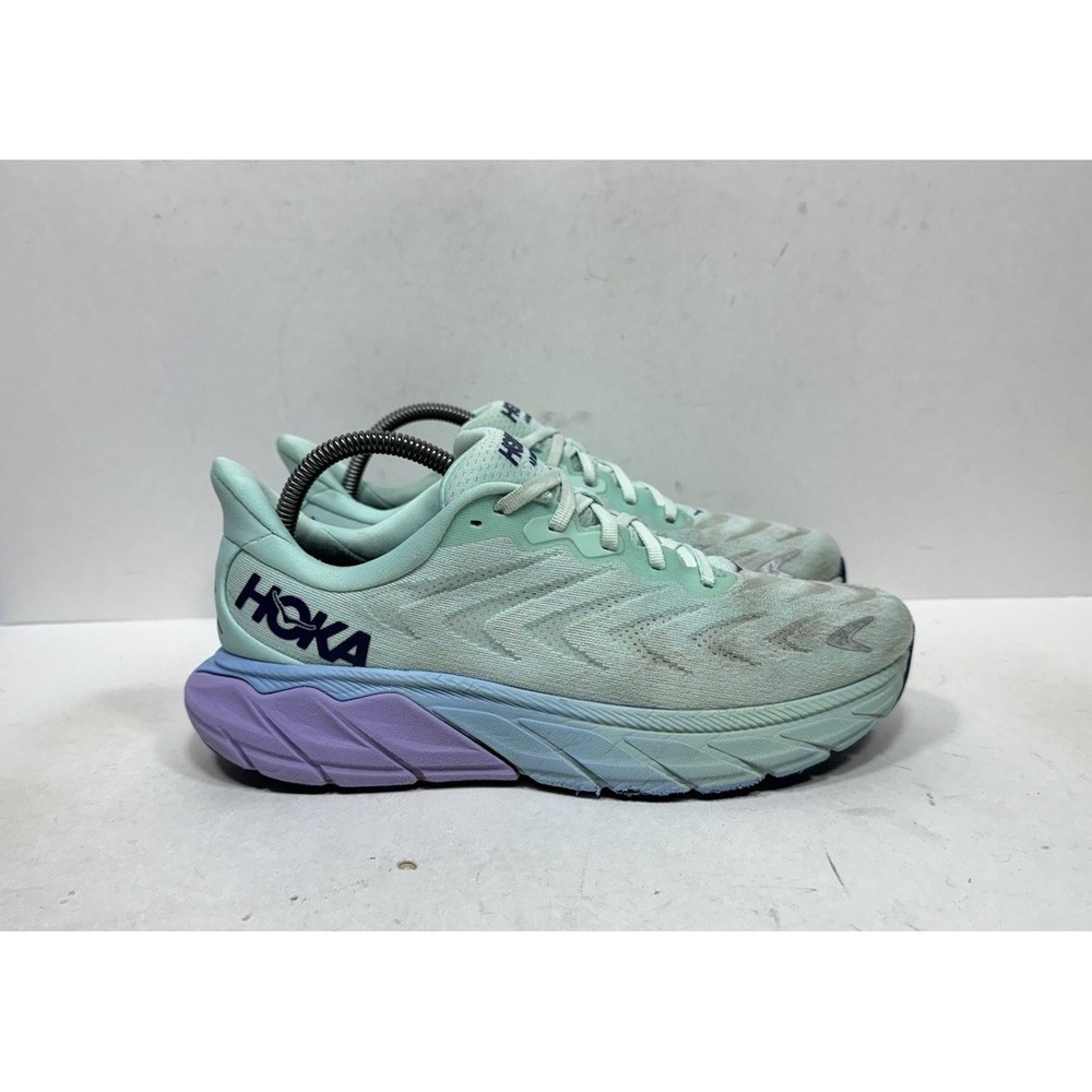 Hoka One One Arahi 6 Women's Sz 9.5 SunlitOcean Lilac Running Shoes 1123195SOLM